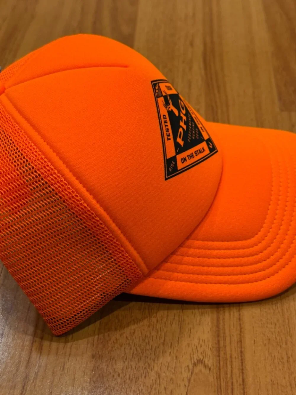 Columbia PHG Timberbuck Foam Trucker Hat Neon Orange Hunting Woods One Size
